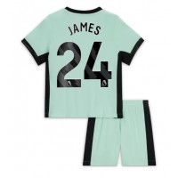 Billiga Chelsea Reece James #24 Barnkläder Tredje fotbollskläder till baby 2023-24 Kortärmad (+ Korta byxor)